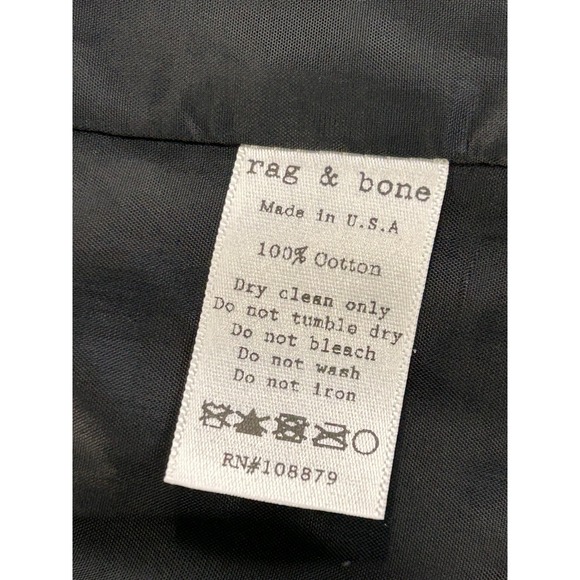 Rag & Bone Double Breasted Plaid Trench Coat Women's 6 Classic - Picture 9 of 14